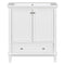 Supfirm 30" Bathroom Vanity with Sink Combo, Multi-functional Bathroom Cabinet with Doors and Drawer, Solid Frame and MDF Board, White - Supfirm