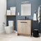 Supfirm 30 Inch Freestanding Bathroom Vanity with Black Ceramic Sink & 2 Soft-Close Cabinet Doors (BVB02430PLO-BL9075BK),W1286S00019 - Supfirm