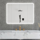 Supfirm 32 x 24 in. Large Rectangular Frameless Wall-Mount Anti-Fog LED Light Bathroom Vanity Mirror - Supfirm