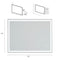 Supfirm 32 x 24 in. Rectangular Frameless Wall-Mount Anti-Fog Bluetooth LED Light Bathroom Vanity Mirror - Supfirm