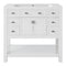 36'' Bathroom Vanity without Top Sink, White Cabinet only, Modern Bathroom Storage Cabinet with 2 Soft Closing Doors and 6 Drawers (NOT INCLUDE BATHROOM VANITY SINK) - Supfirm