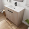 Supfirm 36 Inch Freestanding Bathroom Vanity with White Ceramic Sink & 2 Soft-Close Cabinet Doors (BVB02436PLO-F-BL9090B),W1286S00063 - Supfirm