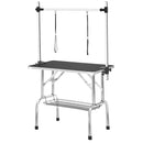 36" Professional Dog Pet Grooming Table Adjustable Heavy Duty Portable w/Arm & Noose & Mesh Tray - Supfirm
