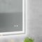 Supfirm 36×28 inch LED-Lit bathroom mirror, wall mounted anti-fog memory Adjustable Brightness front and back light Rectangular Vanity mirror - Supfirm