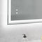 Supfirm 40×24 inch LED-Lit bathroom mirror, wall mounted anti-fog memory Adjustable Brightness front and back light Rectangular Vanity mirror - Supfirm