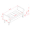 51.5" Bed Bench with Storage Beige Velvet - Supfirm