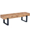 59" Dining Bench, Farmhouse Indoor Kitchen Table Benches, Bed Bench, Industrial Shoe Bench, Entryway Benches - Supfirm