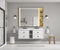 60*23*21in Wall Hung Doulble Sink Bath Vanity Cabinet Only in Bathroom Vanities without Tops - Supfirm