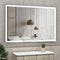 Supfirm 60x40 inch Oversized LED Bathroom Mirror Wall Mounted Mirror with 3 Color Modes Aluminum Frame Large Wall Mirror for Bathroom - Supfirm