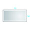 72 in. W x 36 in. H LED Single Bathroom Vanity Mirror in Polished Crystal Bathroom Vanity LED Mirror with 3 Color Lights Mirror for Bathroom Wall Smart Lighted Vanity Mirrors - Supfirm