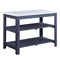 ACME Enapay Kitchen Island in Marble Top Top & Gray Finish AC00305 - Supfirm