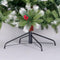 Artificial Christmas Tree Flocked Pine Needle Tree with Cones Red Berries 7.5 ft Foldable Stand - Supfirm