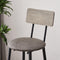 Bar Table Set with 2 Bar stools PU Soft seat with backrest, Grey, 43.31'' L x 15.75'' W x 35.43'' H. - Supfirm