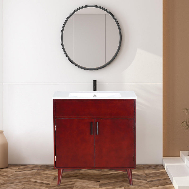 Bathroom vanity Set with Sink, Combo Cabinet, Bathroom Storage Cabinet - Supfirm