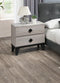 Bedroom Furniture Contemporary Look Cream Color Nightstand Drawers Bedside Table plywood - Supfirm