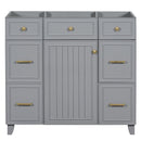 [Cabinet Only] 36" Bathroom Vanity-Gray(Sink not included) - Supfirm