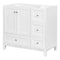 [Cabinet Only] 36" Bathroom vanity, white(Sink not included) - Supfirm