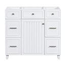 [Cabinet Only] 36" White Bathroom Vanity(Sink not included) - Supfirm