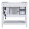 [Cabinet Only]36" White Modern Bathroom Vanity with USB(Sink not included) - Supfirm