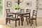 Classic Style 6pcs-Dining Set Rectangle Table 4 Side Chairs And Bench Dining Room Furniture MDF Rubber wood - Supfirm