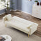 Cream White Velvet Convertible Folding Futon Sofa Bed , Sleeper Sofa Couch for Compact Living Space. - Supfirm