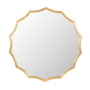 D40" Round Sunburst Wall Mirror with Gold Finish, Wall Decor Mirror for Entryway Bedroom Living Room - Supfirm