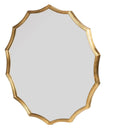 D40" Round Sunburst Wall Mirror with Gold Finish, Wall Decor Mirror for Entryway Bedroom Living Room - Supfirm