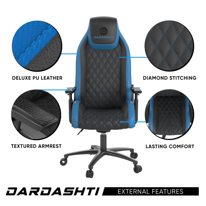 Dardashti Gaming Chair - Cobalt Blue - Supfirm