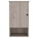 Supfirm DEPOT E-SHOP Arya Medicine Single Door Cabinet, One Shelf, Two Interior Shelves, Light Gray - Supfirm