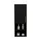 Supfirm DEPOT E-SHOP Cairo Medicine Single Door Cabinet, Two External Shelves, Two Interior Shelves, Black - Supfirm
