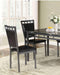 Dining Room Furniture 5pc Dining Set Table And 4x Chairs Faux Marble Top table Espresso PU Upholstered Chairs Kitchen Dinette - Supfirm
