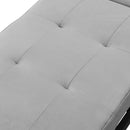 Folding Ottoman Sofa Bed Gray - Supfirm