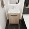 Freestanding Bathroom Vanity with White Ceramic Sink & 2 Soft-Close Cabinet Doors ((KD-PACKING),BVB02424PLO-G-BL9060B),W1286S00015 - Supfirm