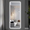 Supfirm Full Length Mirror Lighted Vanity Body Mirror LED Mirror Wall-Mounted Mirror Intelligent Human Body Induction Mirrors Big Size Rounded Corners, Bedroom,Living Room,Dressing Room Hotel - Supfirm