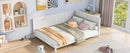 Full Size Wood Daybed/Sofa Bed, White - Supfirm