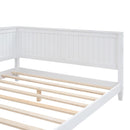 Full Size Wood Daybed/Sofa Bed, White - Supfirm