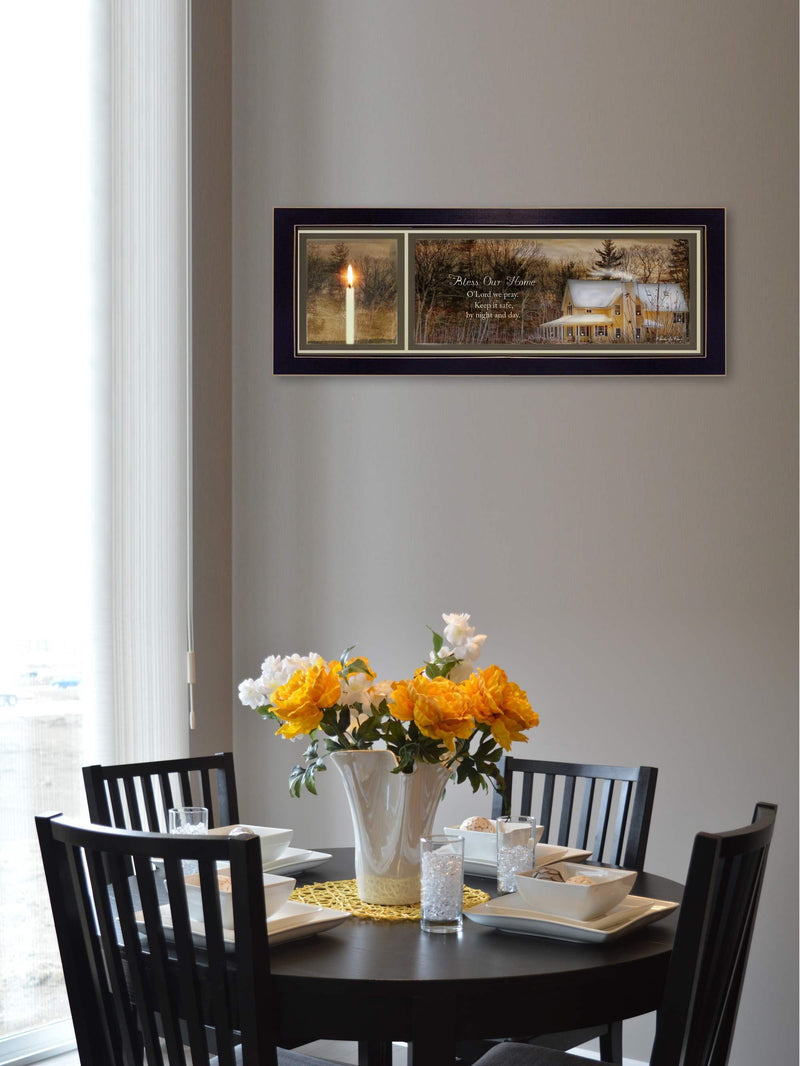 Supfirm "God Bless Our Home" By Robin-Lee Vieira, Printed Wall Art, Ready To Hang Framed Poster, Black Frame - Supfirm