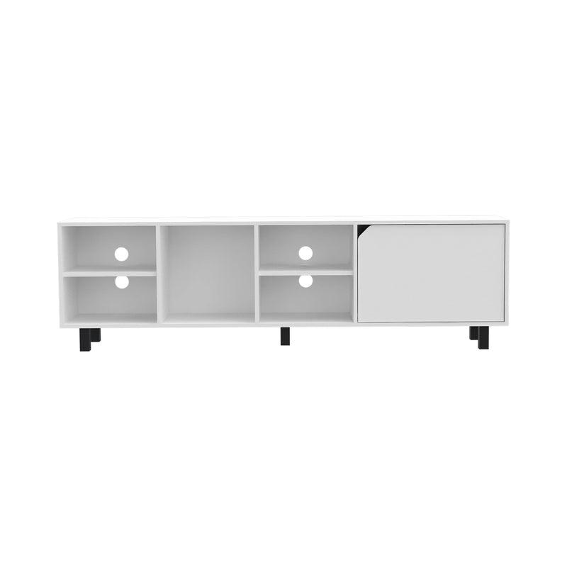 Harwich 5-Shelf TV Stand White - Supfirm