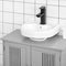 kleankin Modern Under Sink Cabinet with 2 Doors, Pedestal Under Sink Bathroom Cupboard, Bathroom Vanity Cabinet with Adjustable Shelves, Gray - Supfirm