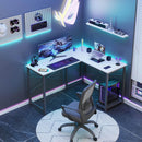 L Shaped Gaming Desk,hite - Supfirm