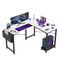 L Shaped Gaming Desk,hite - Supfirm