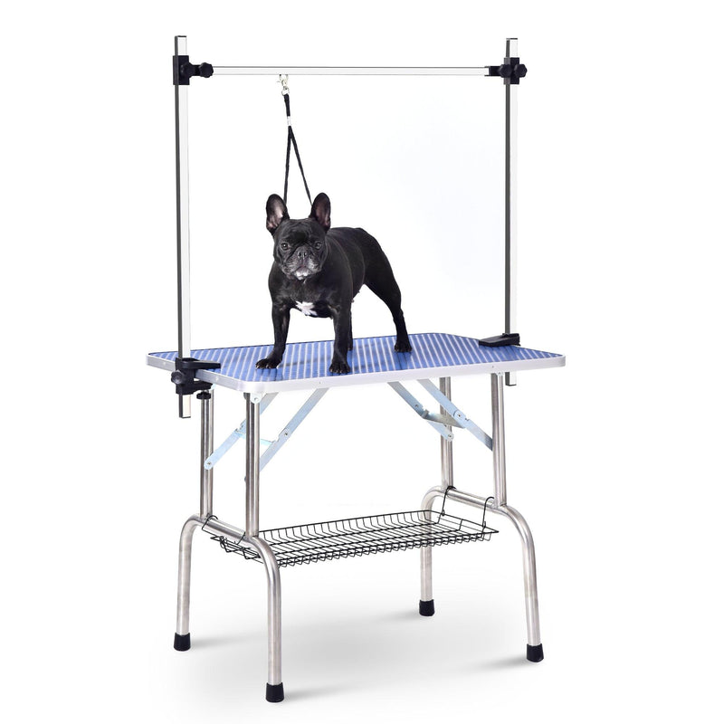 Large Size 46" Grooming Table for Pet Dog and Cat with Adjustable Arm and Clamps Large Heavy Duty Animal grooming table - Supfirm