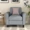 Living Room Furniture Armrest Single Sofa (Gray) - Supfirm