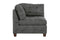 Living Room Furniture Tufted Corner Wedge Antique Grey Breathable Leatherette 1pc Cushion Wedge Sofa Wooden Legs - Supfirm