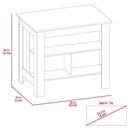 Meriden 2-Piece Kitchen Set, Kitchen Island and Pantry Cabinet, White and Onyx - Supfirm