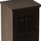 Modern Glass Door Wine Cubbies Cabinet with Three-Layer Design, with Drawer and X-Shaped Wine Rack, for Living Room, Kitchen, Dining Room, Bar - Supfirm