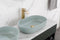 Modern Oval 24"x14" Above Bathroom Vessel Sink, Bathroom Sink for Lavatory Vanity Cabinet - Supfirm