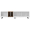 Modern TV Stand for 80'' TV with 3 Doors, Media Console Table, Entertainment Center with Large Storage Cabinet for Living Room, Bedroom - Supfirm