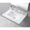 Montary 31inch bathroom vanity top stone carrara gold new style tops with rectangle undermount ceramic sink and back splash with 3 faucet hole for bathrom cabinet - Supfirm