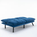 Navy Blue Convertible Folding Modern sofa Bed - Supfirm